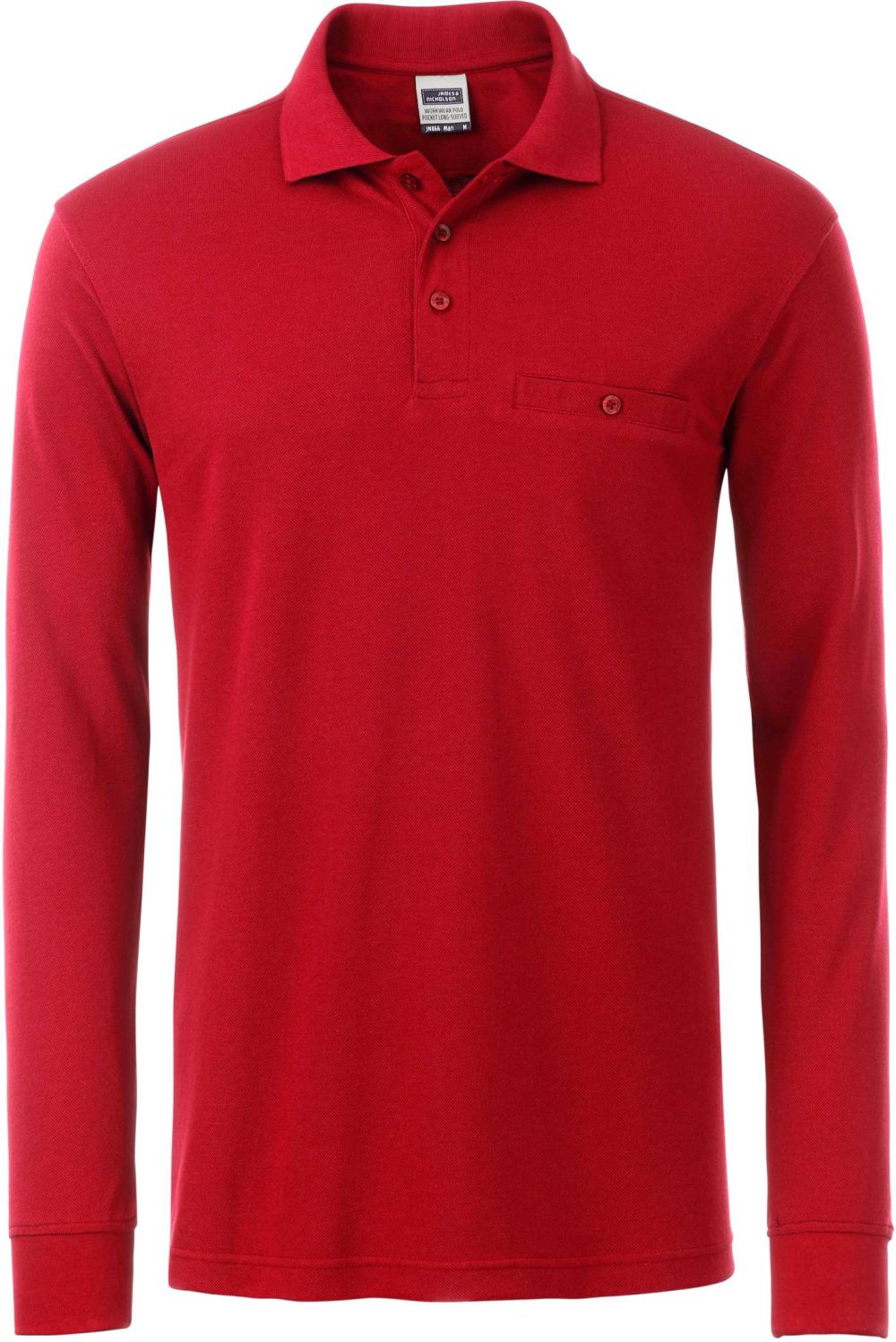 James & Nicholson | JN 866 Men's Workwear Polo Pocket Longsleeve