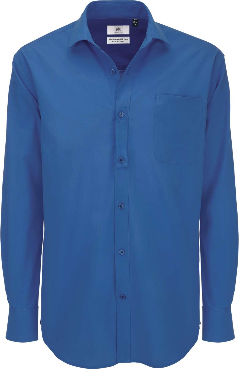 B&C | Heritage LSL /men Men's Poplin Cotton Shirt longsleeve