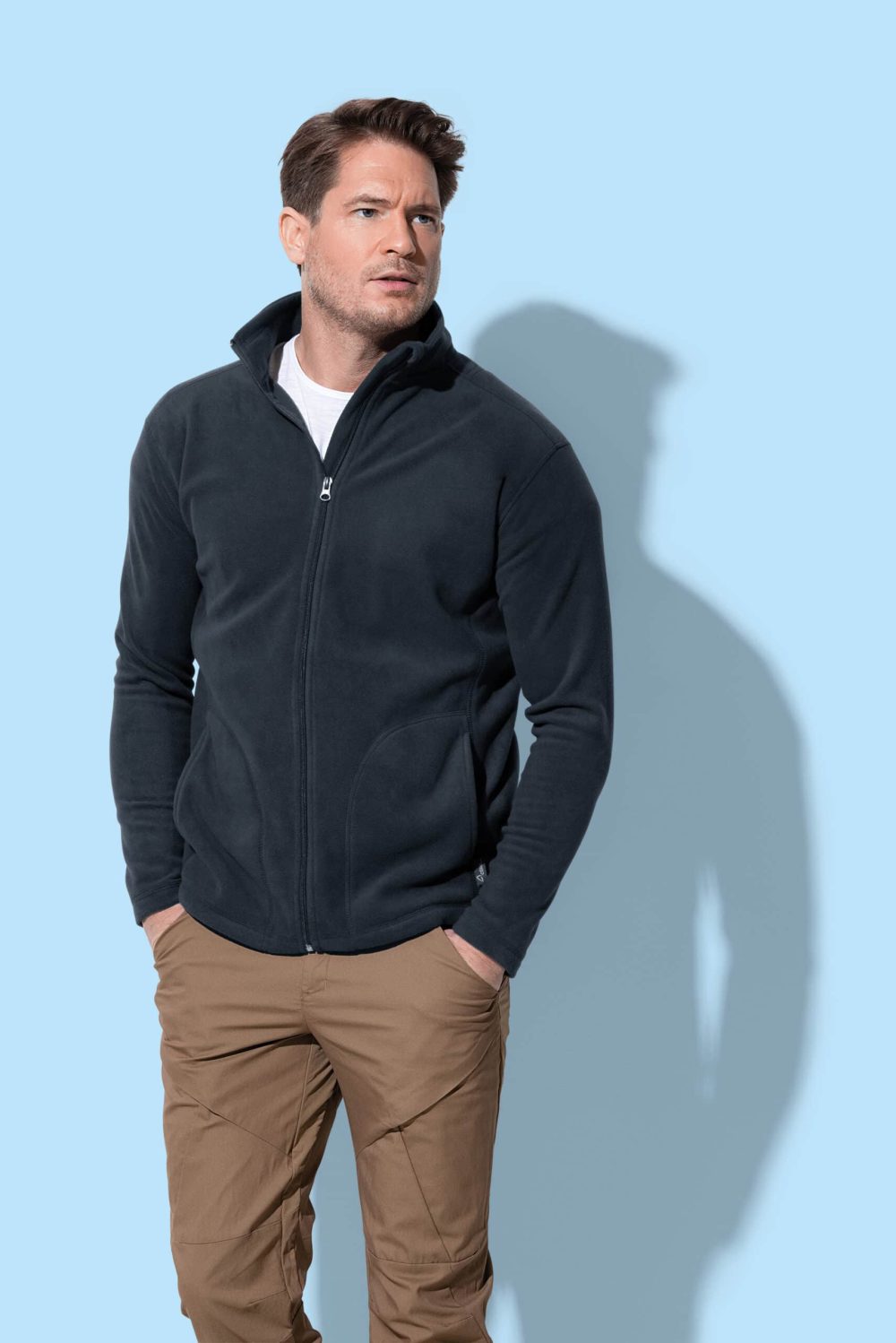 Stedman | Active Power Fleece Jacket Men's Hooded Fleece Jacket