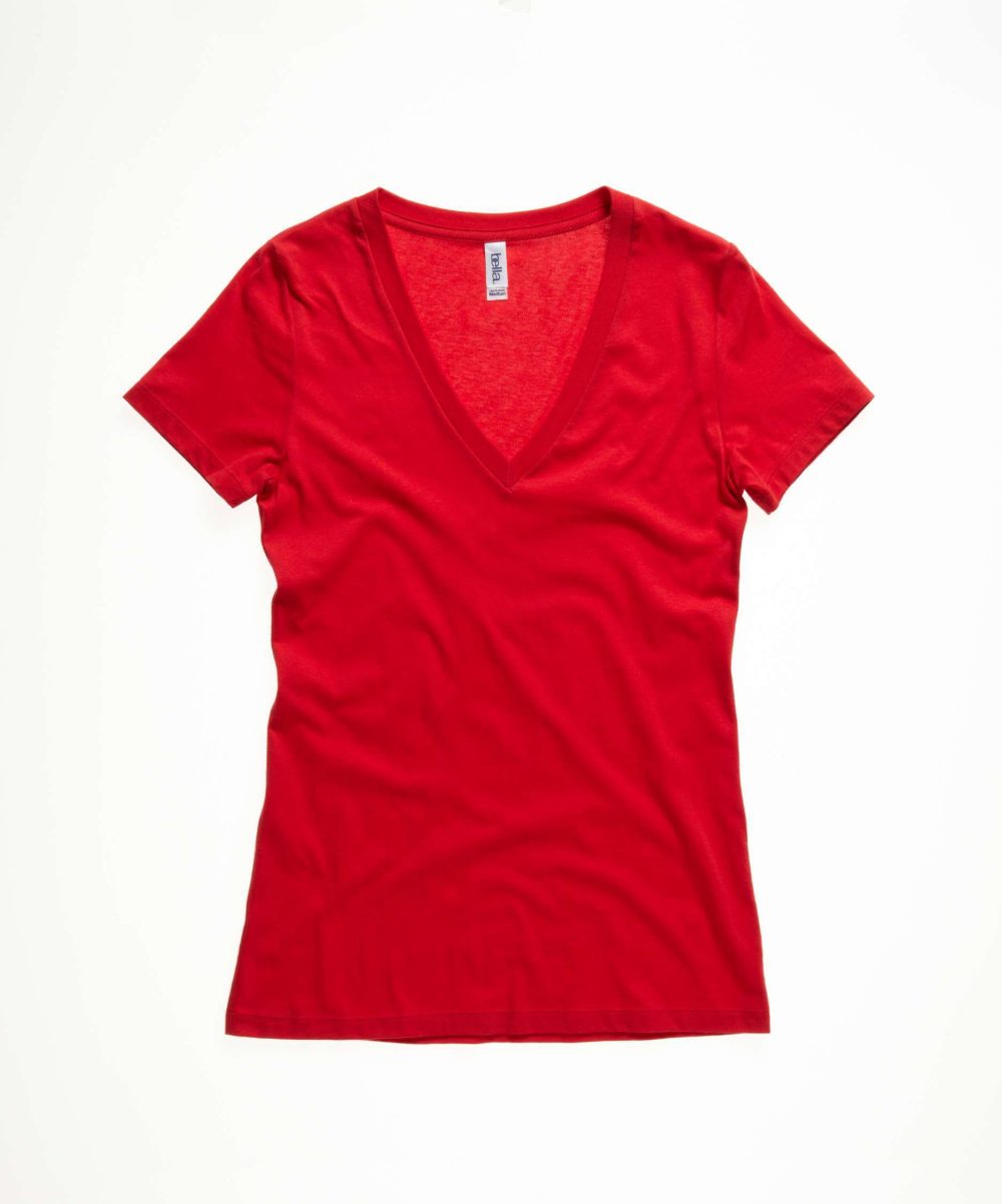 Bella + Canvas | 6035 Ladies' Jersey Deep V-Neck T-Shirt